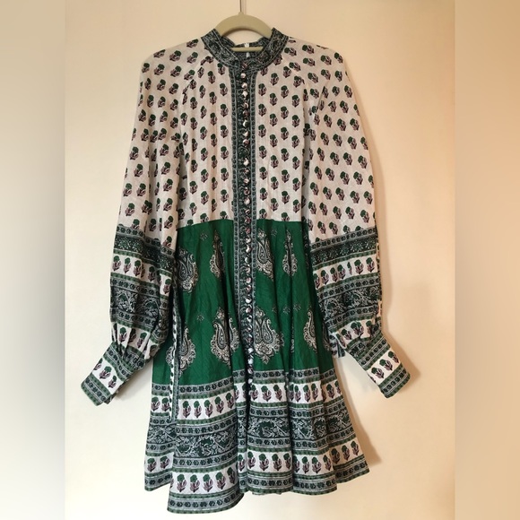 Zimmermann Tent Dress w/belt w zipper back closure - Picture 1 of 4